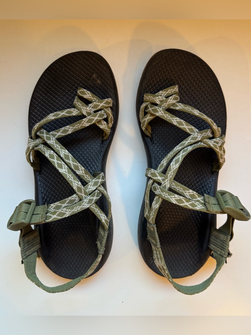 Chaco ZX / 2 Cloud Dual Adjustable Straps Cushioned Sandal - Green/White